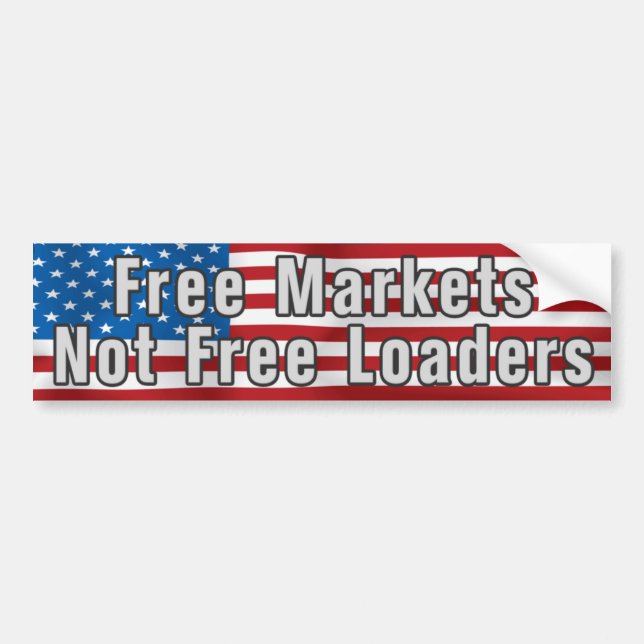 Free Markets Anti Obama Bumpersticker Bumper Sticker (Front)