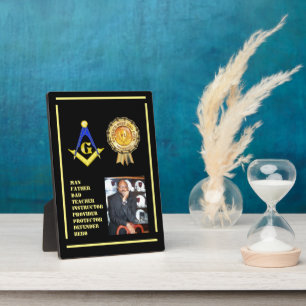 Free Mason Dad Plaque