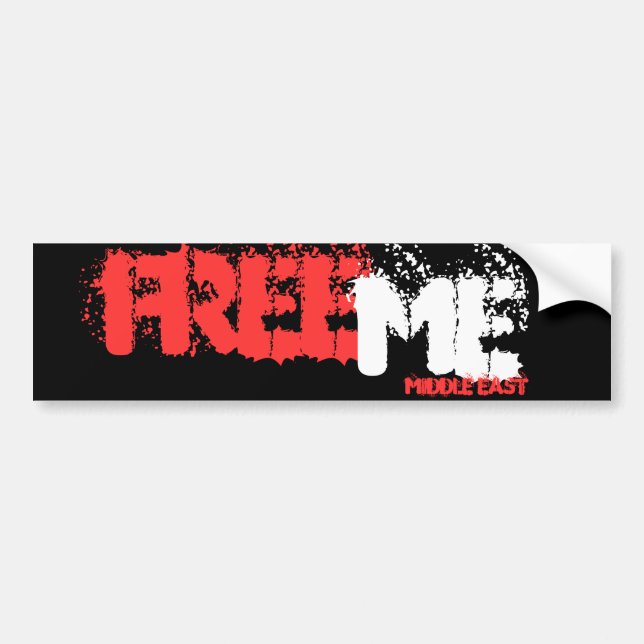 FREE ME MIDDLE EAST BUMPER STICKER (Front)