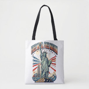 Free Mind Free Nation Design Tote Bag