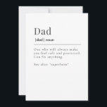 Free Minimalist Dictionary Definition Funny Quote  Holiday Card<br><div class="desc">Free Minimalist Dictionary Definition Funny Quote Father's Day,  Father's birthday</div>