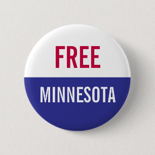 Free Minnesota Protest  6 Cm Round Badge