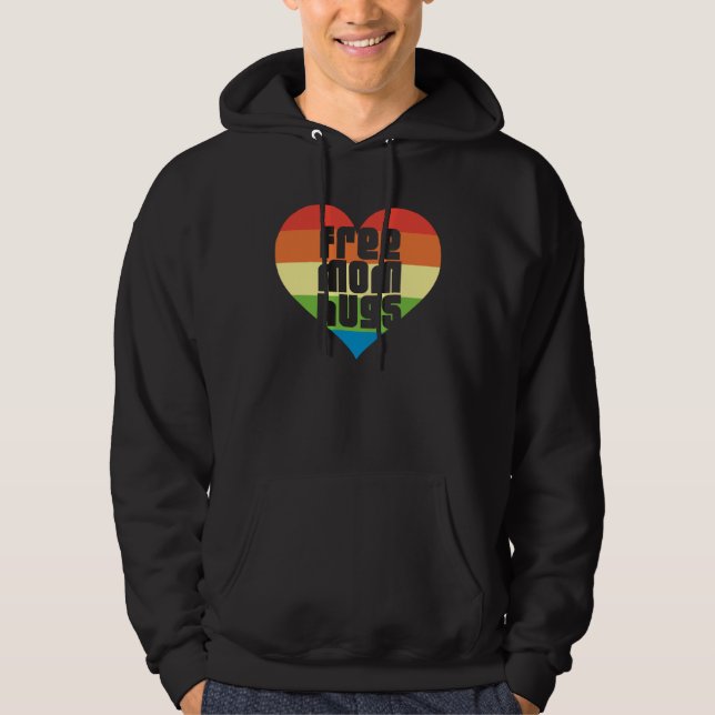 Free Mom Hugs LGBT Month Hoodie (Front)