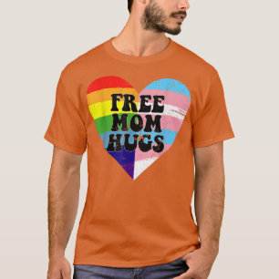 Free Mom Hugs LGBT Trans Pride Flag T-Shirt
