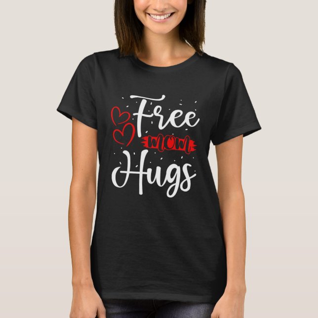 Free Mom Hugs LGBT Transgender Bisexual Pride Mont T-Shirt (Front)