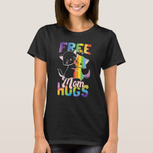 Free Mom Hugs Pride Month LGBT Mom T-Shirt