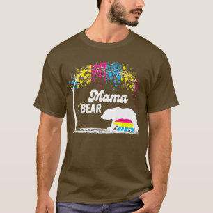 Free Mom Hugs Proud Mama Bear Panseual Pride LGBT T-Shirt