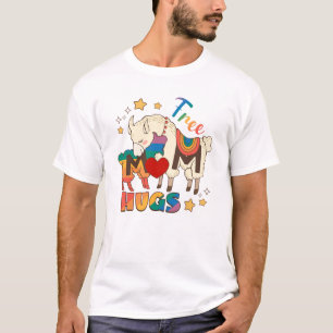 Free Mom Hugs – Rainbow Sheep LGBTQ Pride Hug T-Shirt