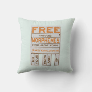 Free Morphemes funny structured literacy Cushion