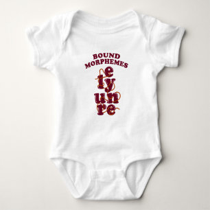 Free Morphemes Phonics Learning English Baby Bodysuit