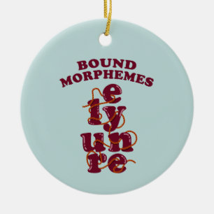 Free Morphemes Phonics Learning English Ceramic Tree Decoration