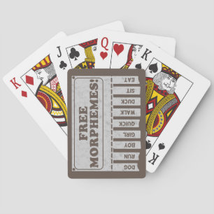 Free Morphemes Playing Cards