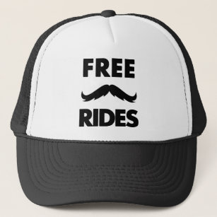 Free Moustache Rides Trucker Hat