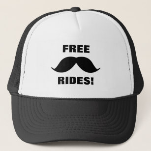 FREE Moustache Rides Trucker Hat! Trucker Hat