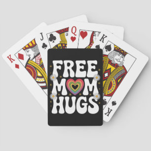 Free Mum Hug Transgender Lesbian Gay LGBT Pride Playing Cards