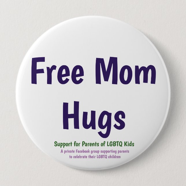 Free Mum Hugs Button (Front)