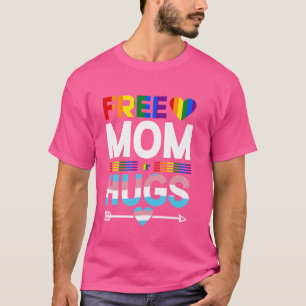 Free Mum Hugs, Free Mum Hugs Inclusive Pride Rainb T-Shirt