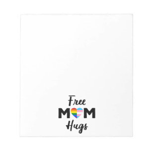 Free Mum Hugs II - Rainbow Gay Trans Pride Notepad