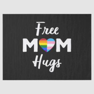 Free Mum Hugs II - Rainbow Gay Trans Pride Tissue Paper