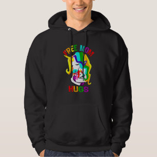 Free Mum Hugs Lgbt Gay Pride Hoodie
