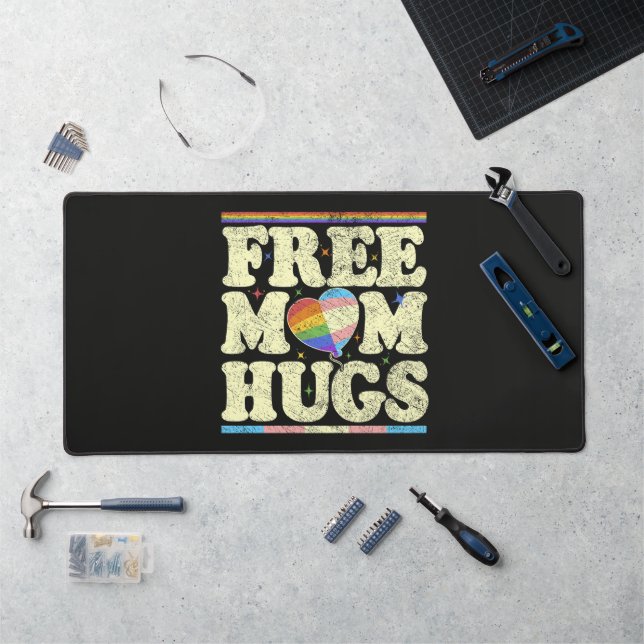 Free Mum Hugs Lgbt Pride Desk Mat (Workstation)