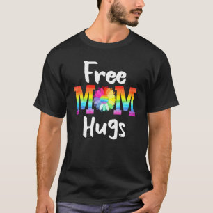 Free Mum Hugs  Lgbt Pride Parades Daisy Flower T-Shirt