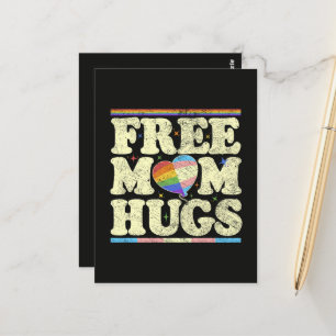 Free Mum Hugs Lgbt Pride Postcard
