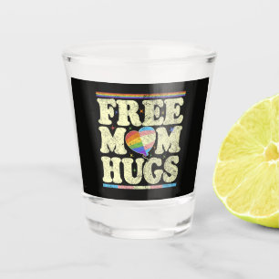 Free Mum Hugs Lgbt Pride Shot Glass
