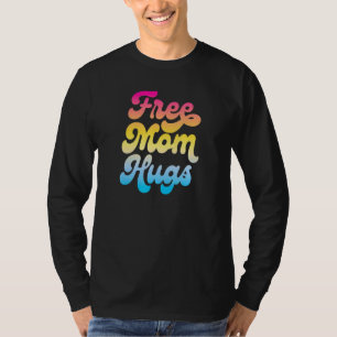 Free Mum Hugs Lgbtq Pan Pride Flag Pansexual T-Shirt