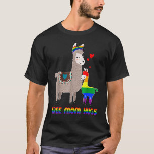 Free Mum Hugs Llama Lgbt Men Women Pride T-Shirt