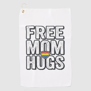 Free Mum Hugs Pride Heart Vintage T-Shirt Design_1 Golf Towel