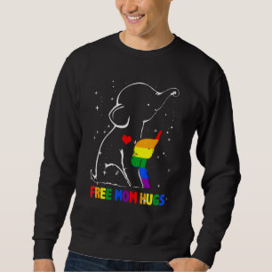 Free Mum Hugs Rainbow Heart Gay Pride Lgbt _3 Sweatshirt