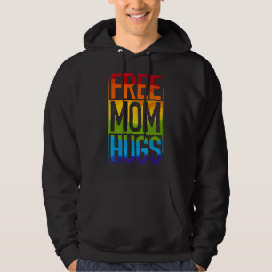 Free Mum Hugs  Rainbow Heart Lgbt Pride Month 1 Hoodie