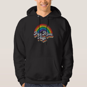 Free Mum Hugs Rainbow Heart Lgbt Pride Month 1 Hoodie