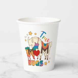 Free Mum Hugs – Rainbow Sheep LGBTQ Pride Hug Paper Cups