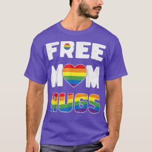 Free Mum Hugs Shirt - Pride LGBT Gift Rainbow Gay