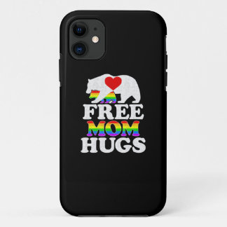 Free Mum Hugs t  Women Lgbt Pride Mama Bear iPhone 11 Case