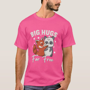 Free Mum Panda Bear hugs Tee Cute funny bear momm