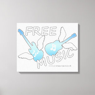 Free Music    Canvas Print