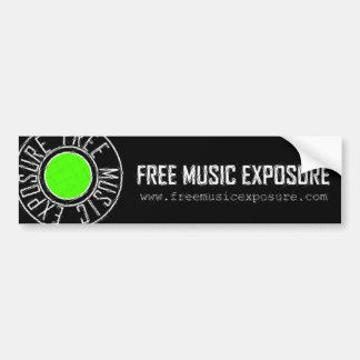 Free Music Exposure Bumper Sticker