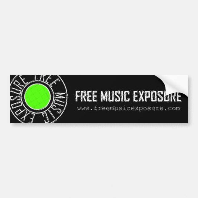 Free Music Exposure Bumper Sticker (Front)