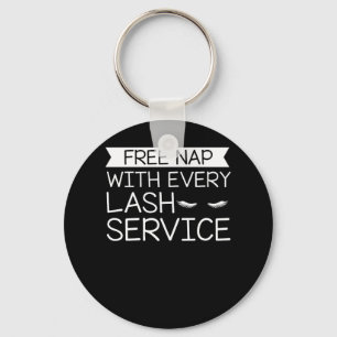 Free Nap Lash Service Makeup Lashes Key Ring