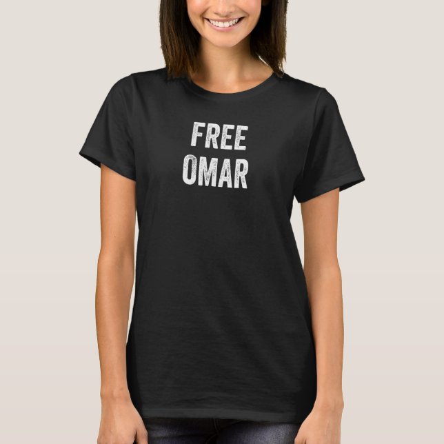 Free Omar Support Omar's Release From Prison Locke T-Shirt (Front)