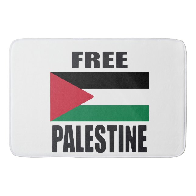 Free Palastine Bath Mat (Front)