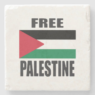 Free Palastine Stone Coaster
