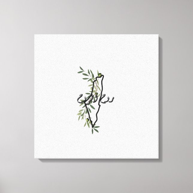 free palestine روح الروح  canvas print (Front)