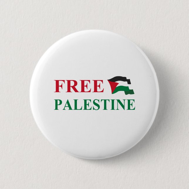 free palestine #2 6 cm round badge (Front)