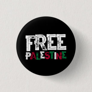 Free Palestine 3 Cm Round Badge