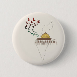 FREE PALESTINE 6 CM ROUND BADGE