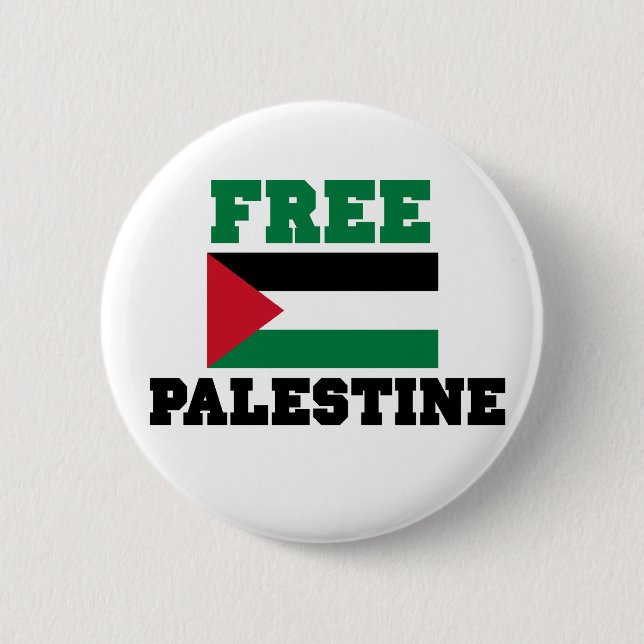 Free Palestine 6 Cm Round Badge (Front)